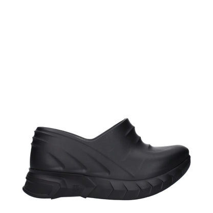 Givenchy Zwarte Katoenen Slippers Sandalen