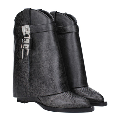 Givenchy zwarte leren enkellaarzen