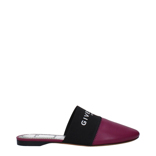 Givenchy slippersandalen van paars leer