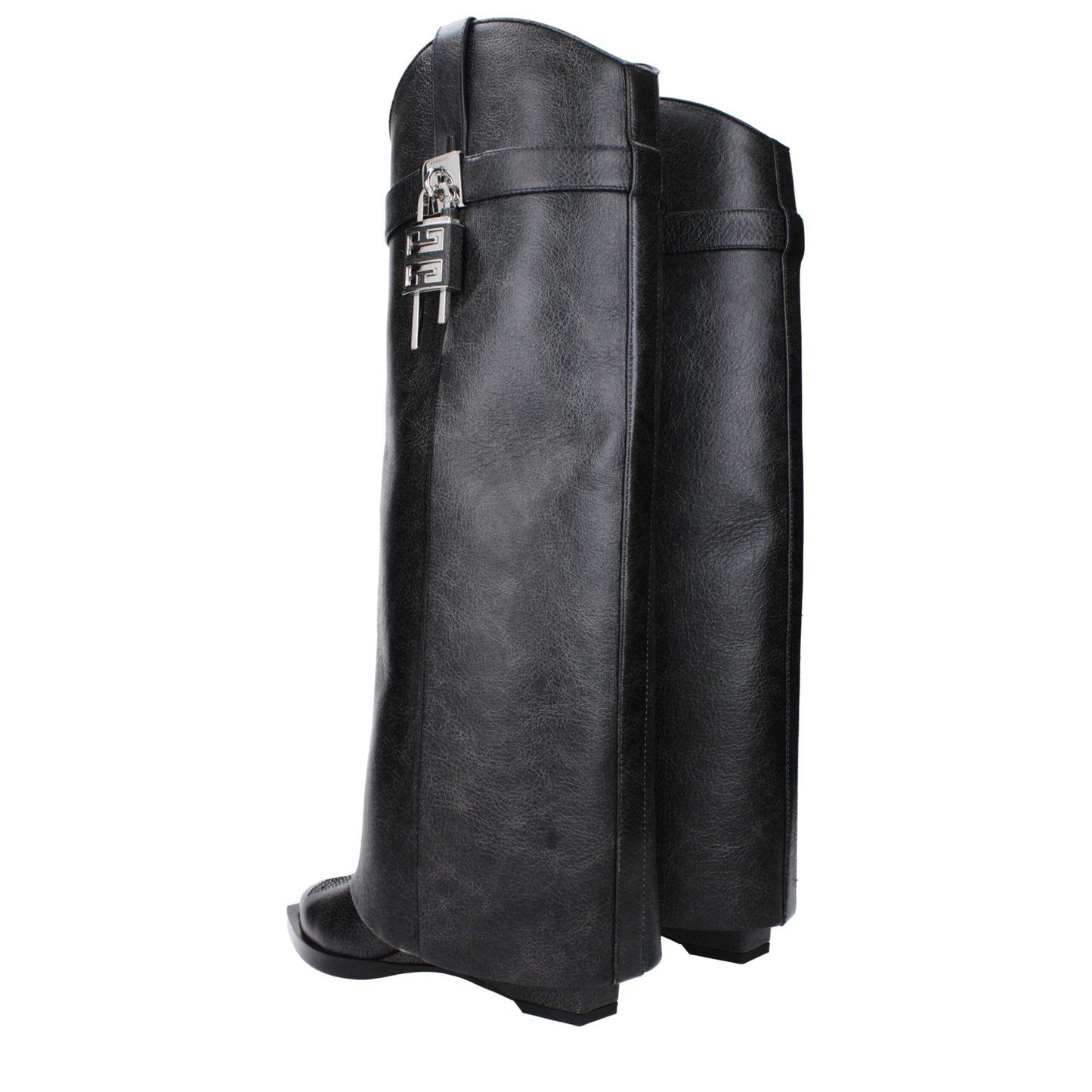 Zwarte leren laarzen van Givenchy