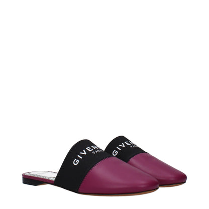 Givenchy slippersandalen van paars leer