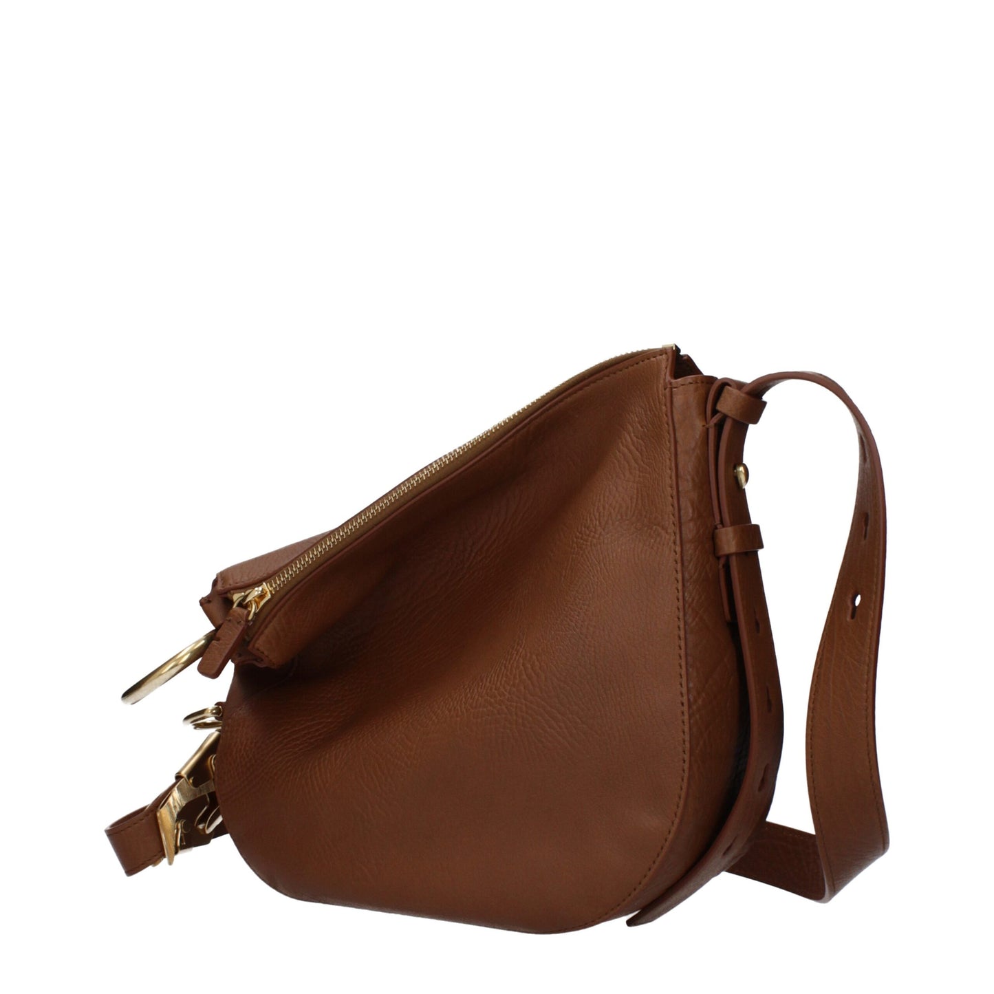 Sacs à bandoulière en cuir marron de Burberry