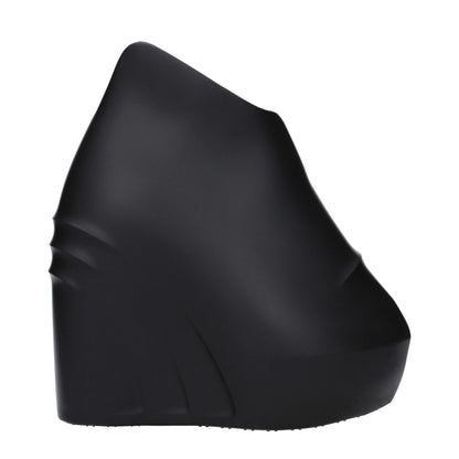 Givenchy Zwarte Wedgesandalen van Katoen