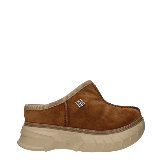 Givenchy bruine leren slippersandalen