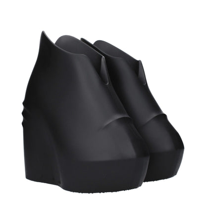 Givenchy Zwarte Wedgesandalen van Katoen
