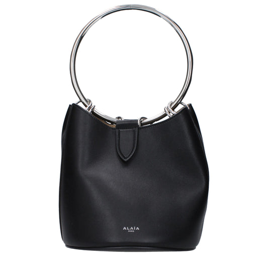 Sacs à main en cuir noir Alaïa