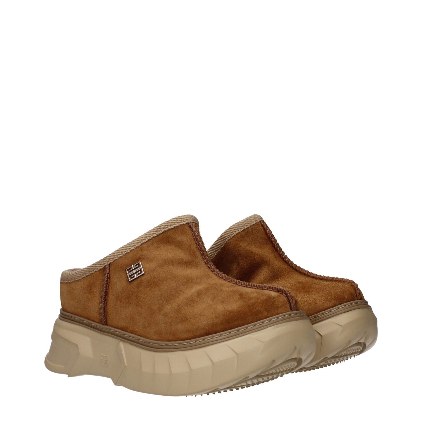 Givenchy bruine leren slippersandalen