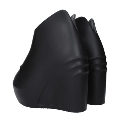 Givenchy Zwarte Wedgesandalen van Katoen