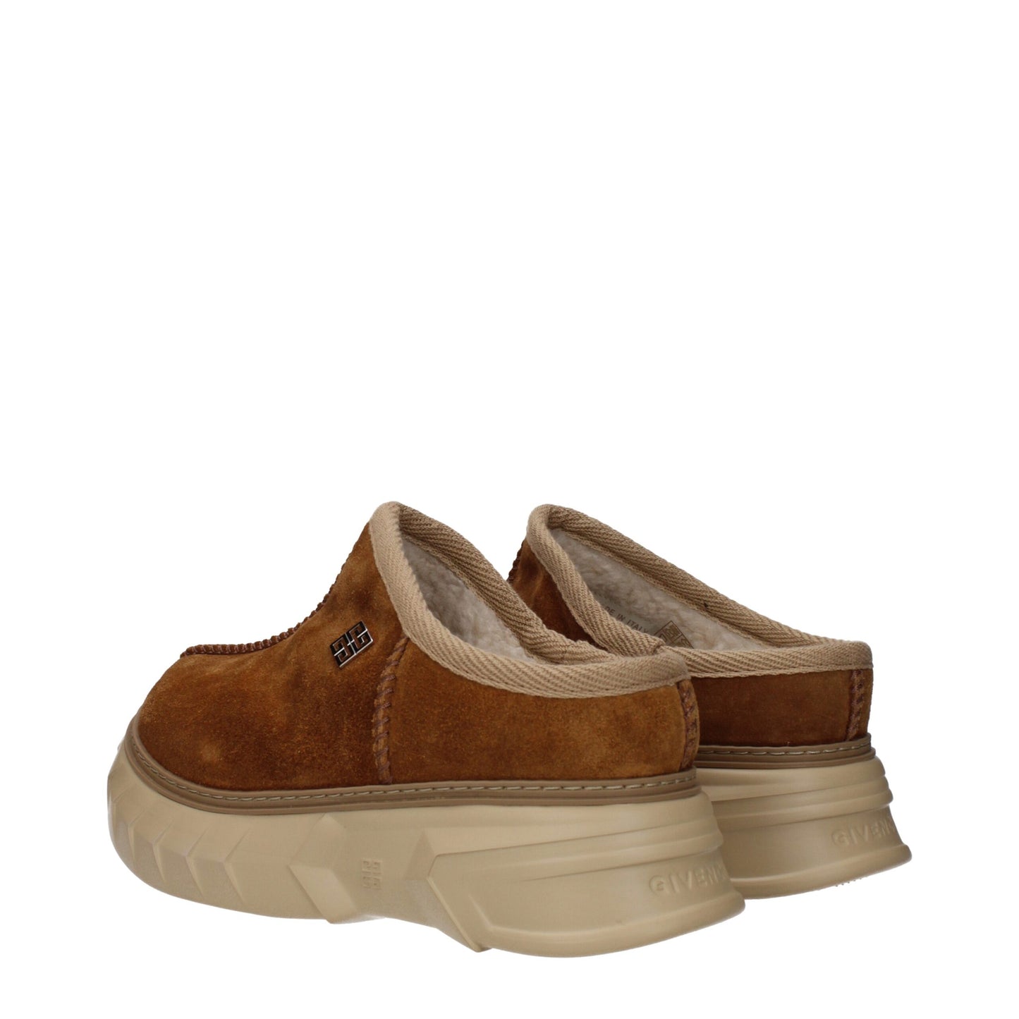 Givenchy bruine leren slippersandalen