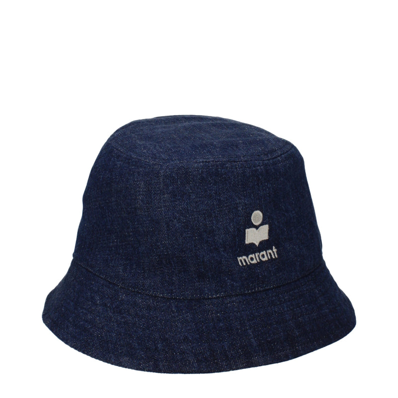 Isabel Marant Blue Cotton Bucket Hat - Élégant Accessoire d'Été