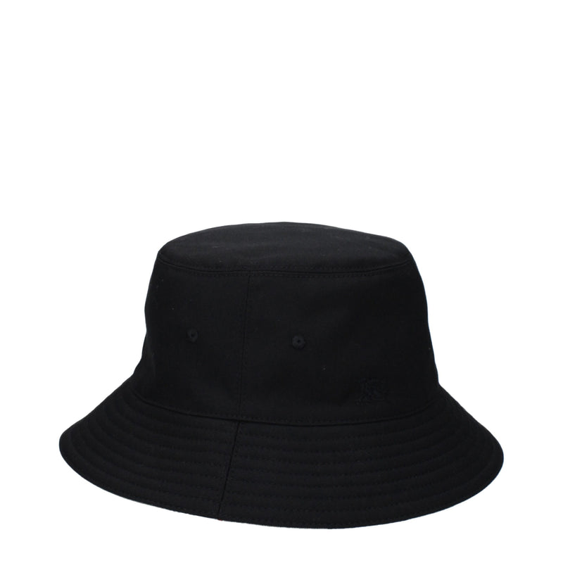 Burberry Black Fabric Bucket Hat - Élégance et Polyvalence