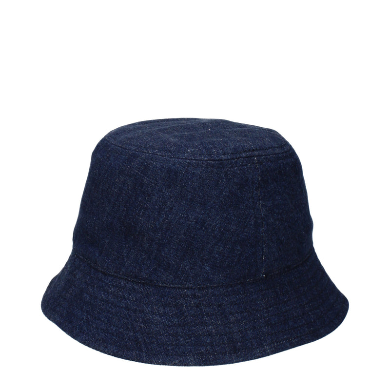 Isabel Marant Blue Cotton Bucket Hat - Élégant Accessoire d'Été