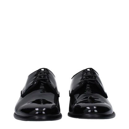 Oxfords et derbies en cuir noir de Dolce &amp; Gabbana
