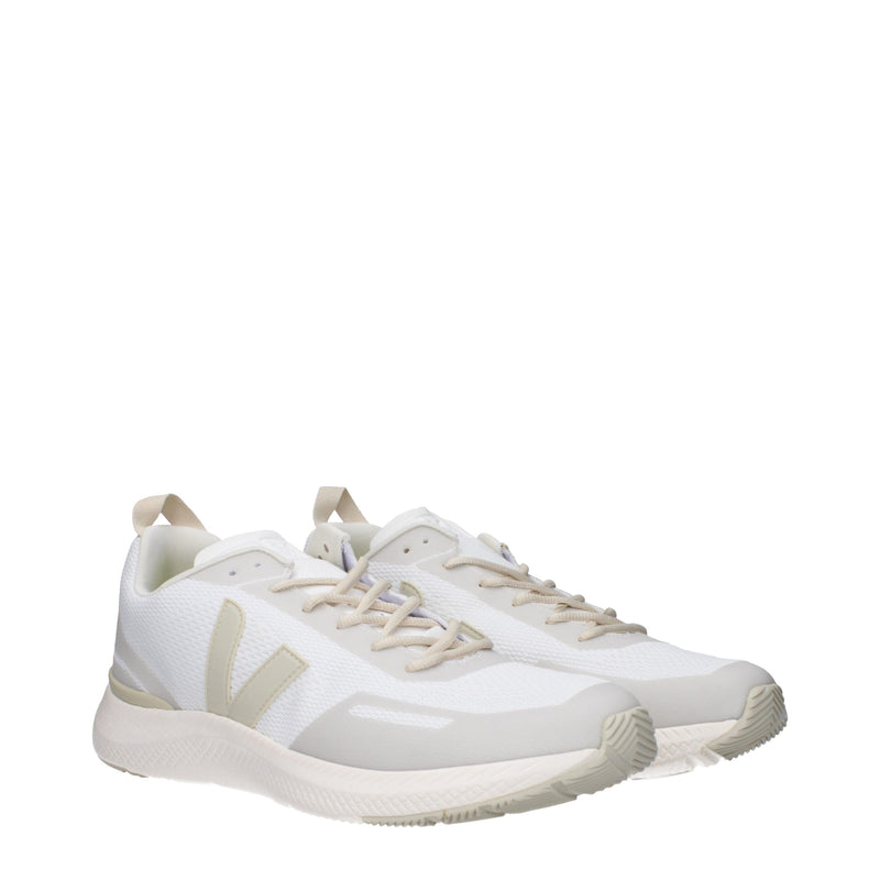 Veja White Fabric Athletic Sneakers for Men - Stylish Comfort