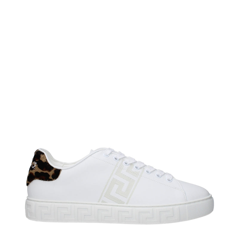 Versace White Leather Low Tops - Luxe Sneakers for Men