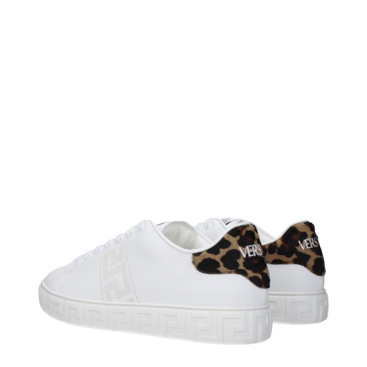 Versace White Leather Low Tops - Luxe Sneakers for Men