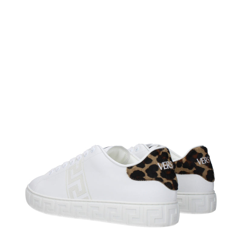 Versace White Leather Low Tops - Luxe Sneakers for Men