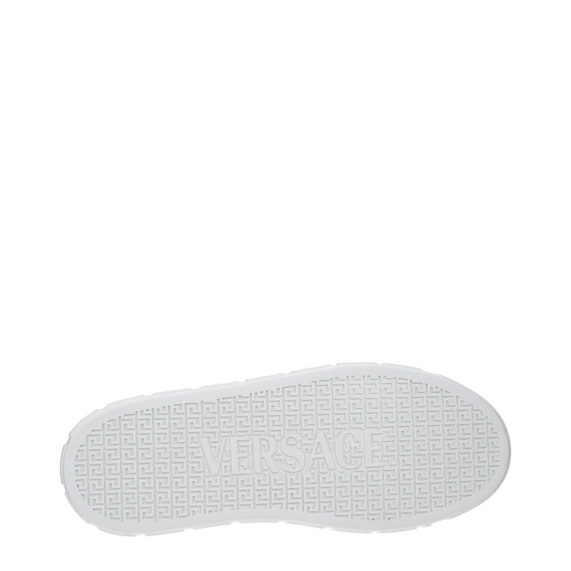 Versace White Leather Low Tops - Luxe Sneakers for Men