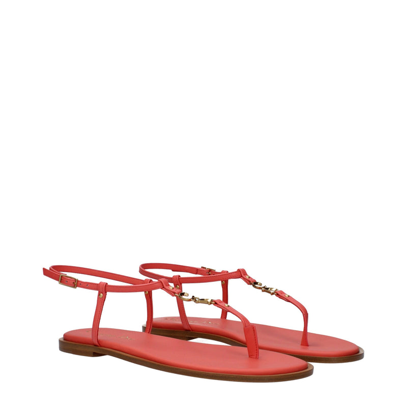 Sandales en cuir rose Christian Dior - Modèle Flip-Flop