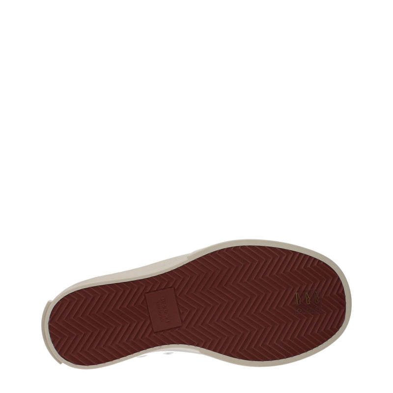 Marni White Leather Low Tops - Elegant Women's Sneakers
