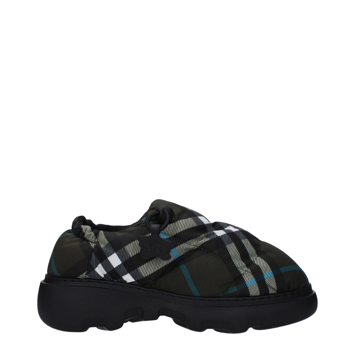 Burberry Green Fabric Slip-On Loafers for Women