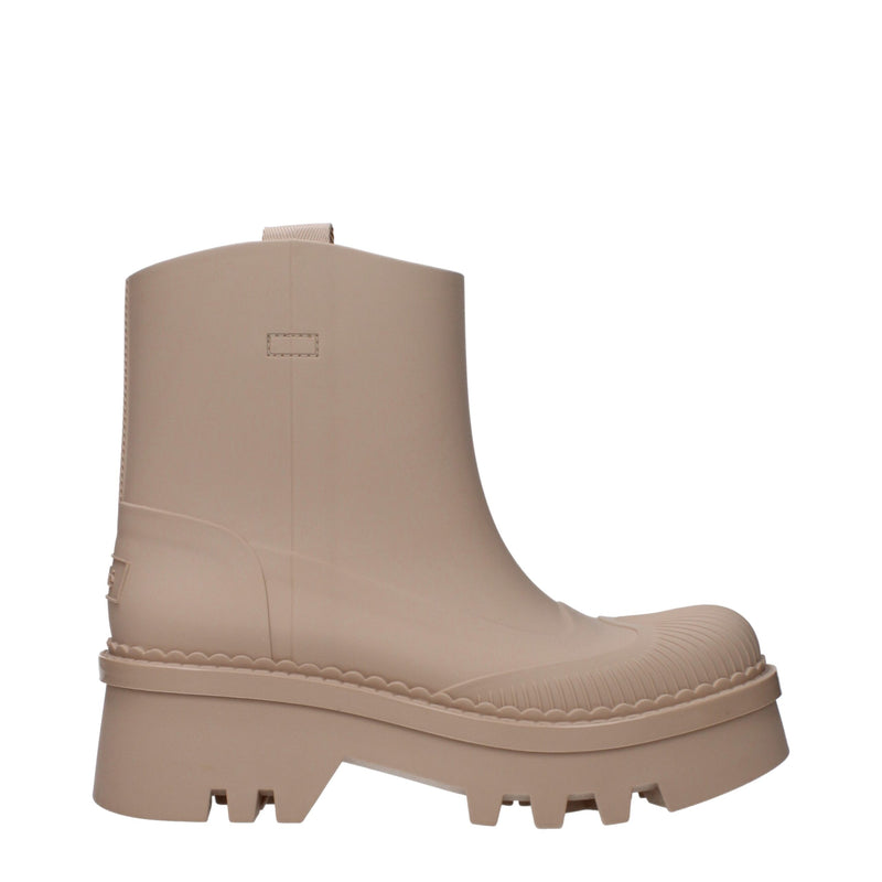 Chloé Pink Cotton Ankle Boots - Chic Footwear for Every Occasion