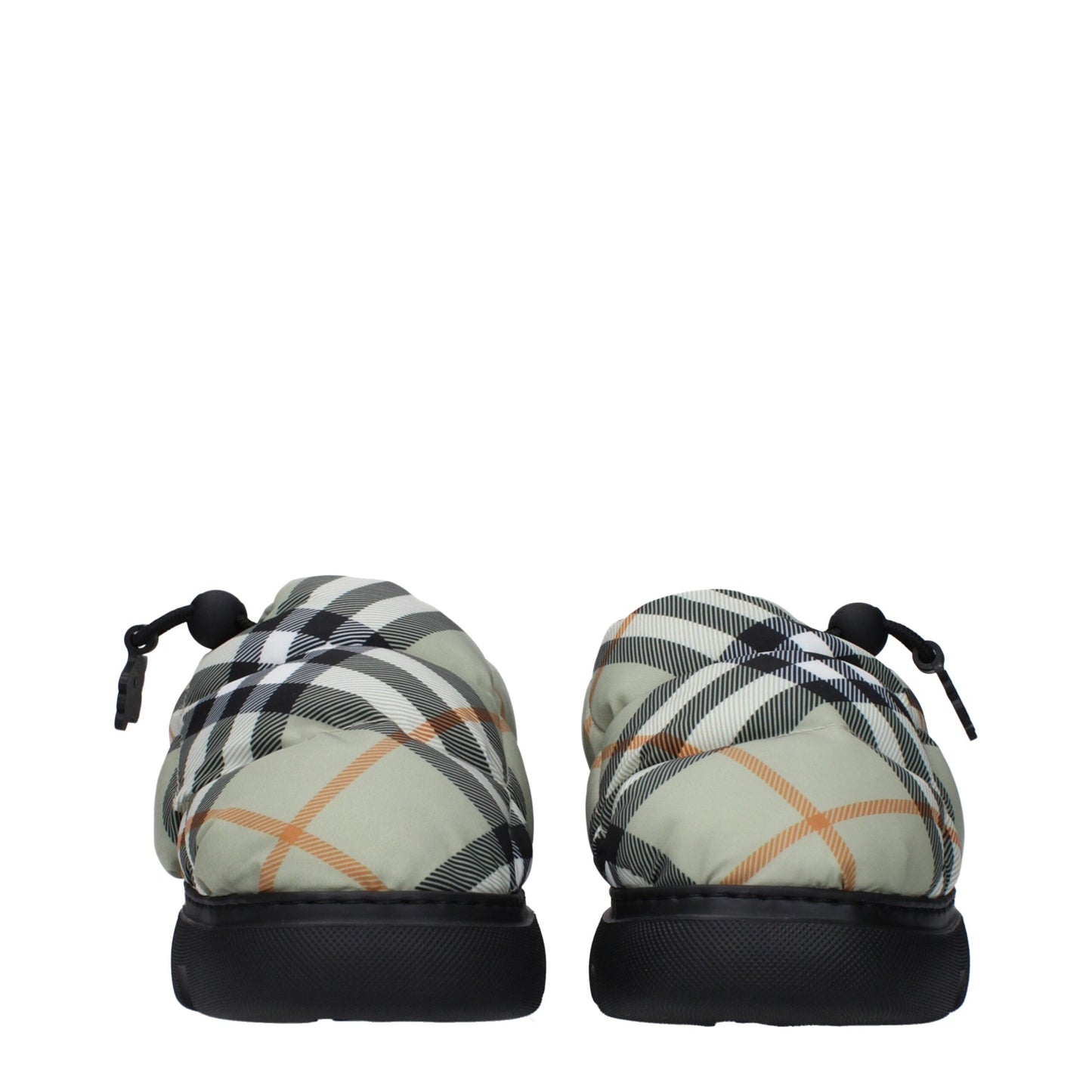Burberry groene stoffen instaploafers
