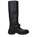 Burberry Black Leather Boots - Élégance et Polyvalence