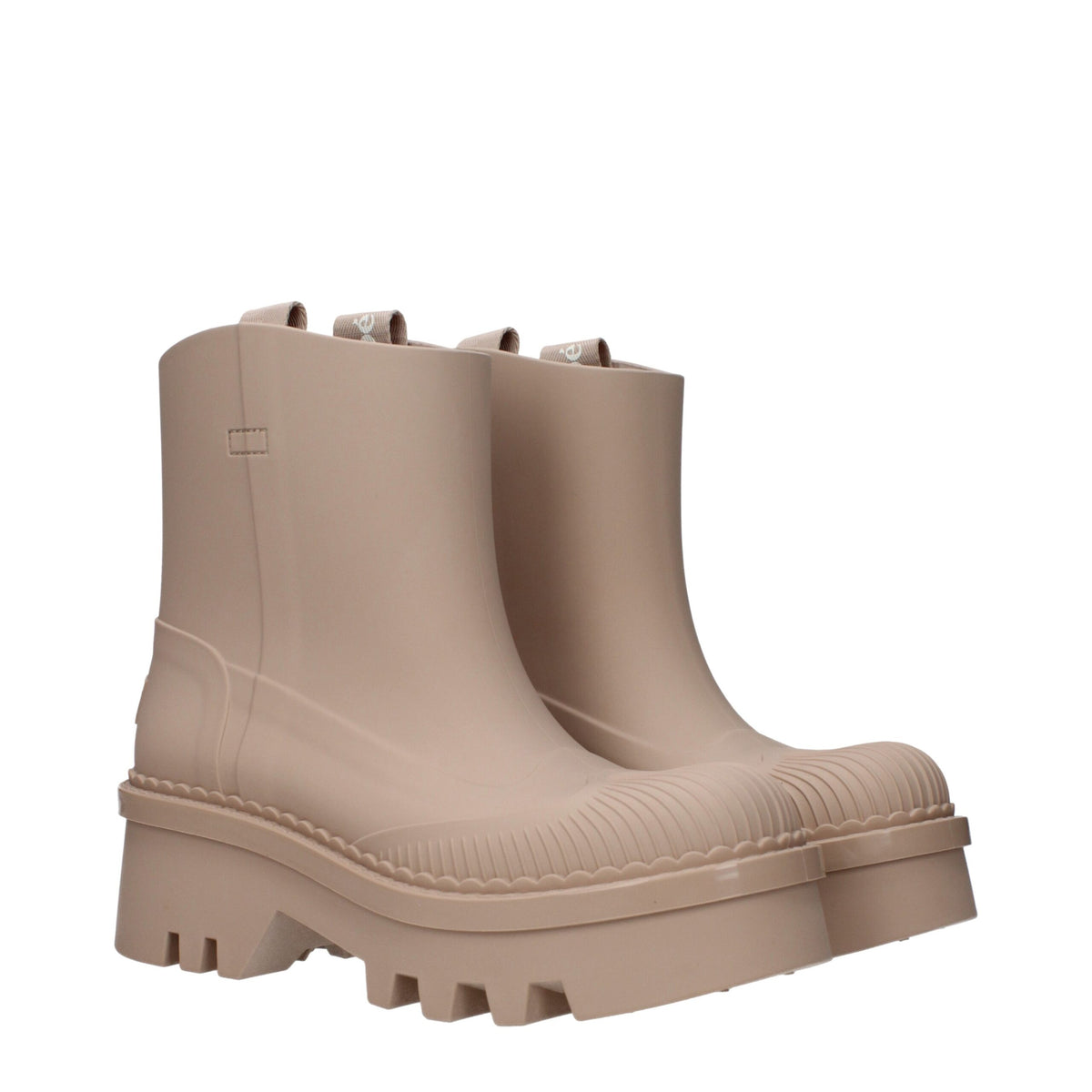 Chloé Pink Cotton Ankle Boots - Chic Footwear for Every Occasion