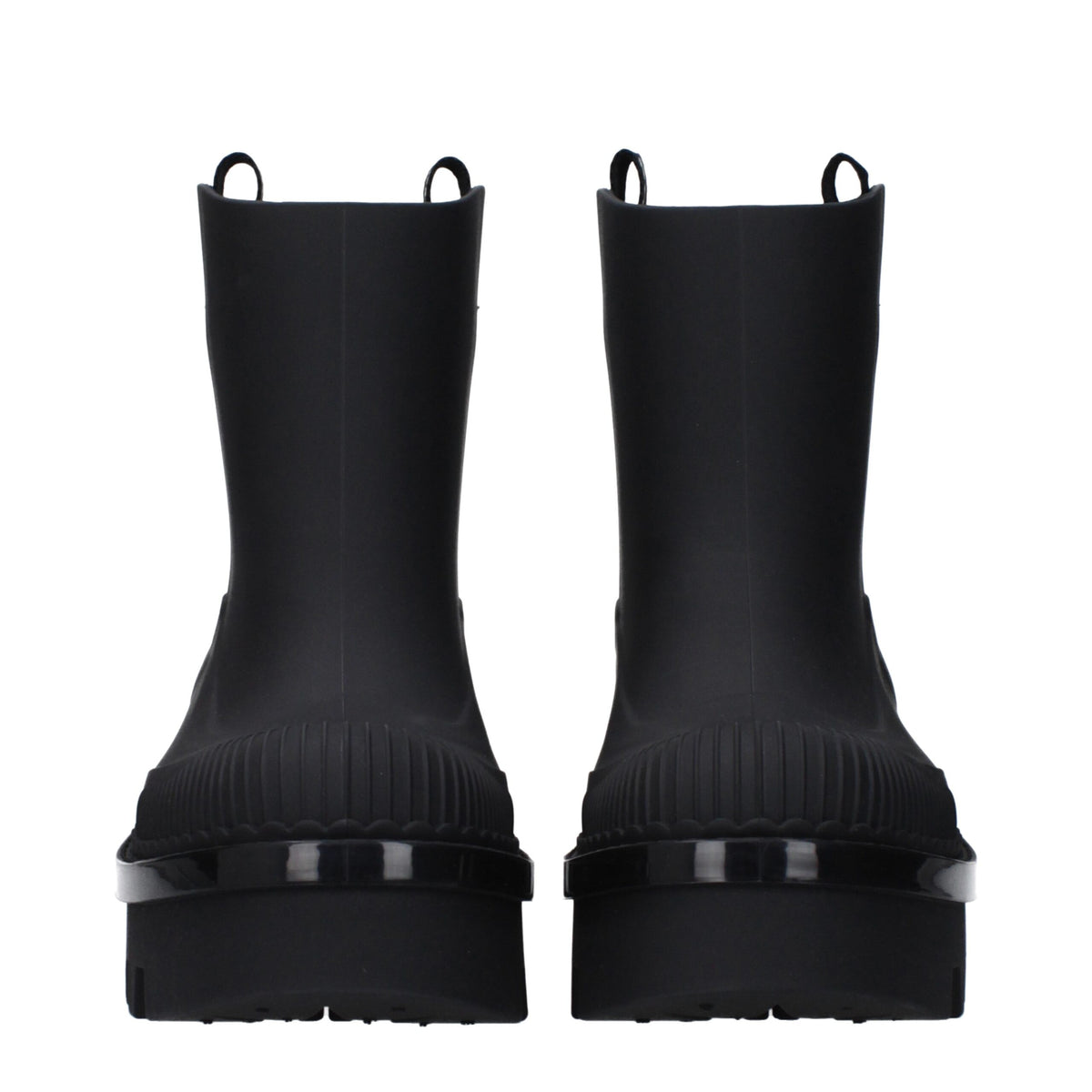 Chloé Black Cotton Ankle Boots - Stylish and Comfortable Footwear