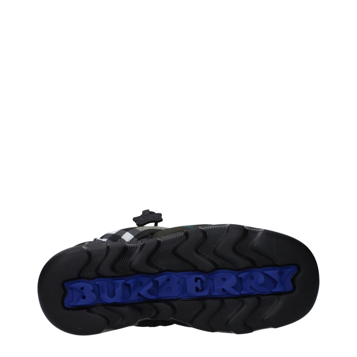 Burberry groene stoffen instaploafers