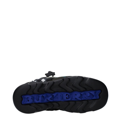 Burberry groene stoffen instaploafers