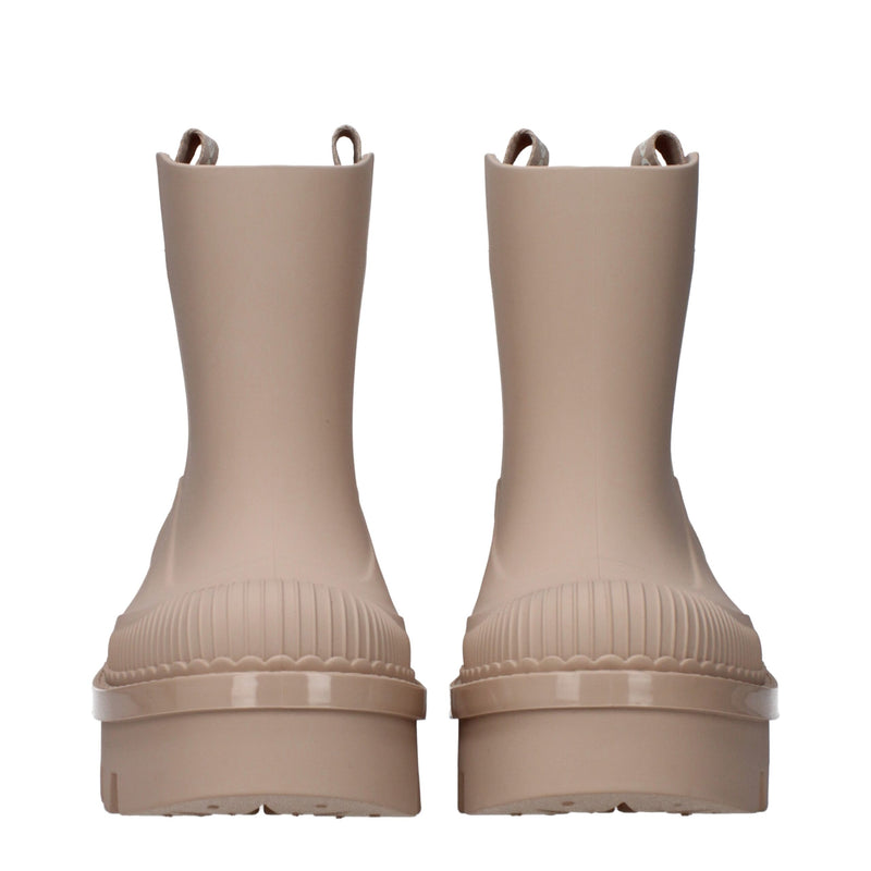 Chloé Pink Cotton Ankle Boots - Chic Footwear for Every Occasion