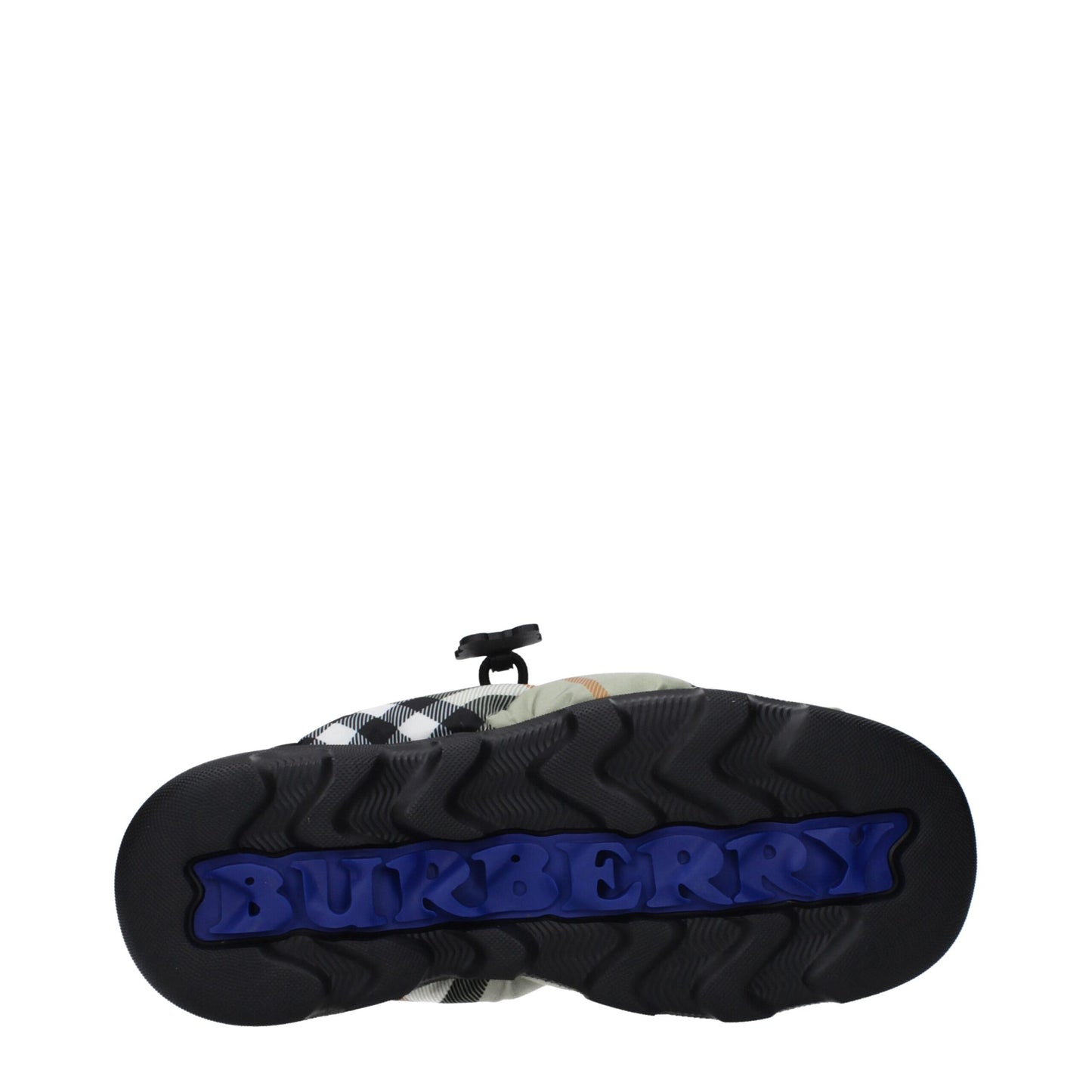Burberry groene stoffen instaploafers