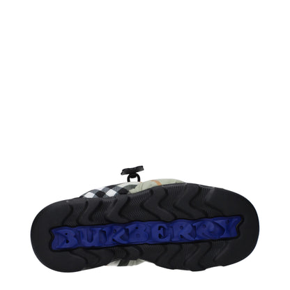 Burberry groene stoffen instaploafers