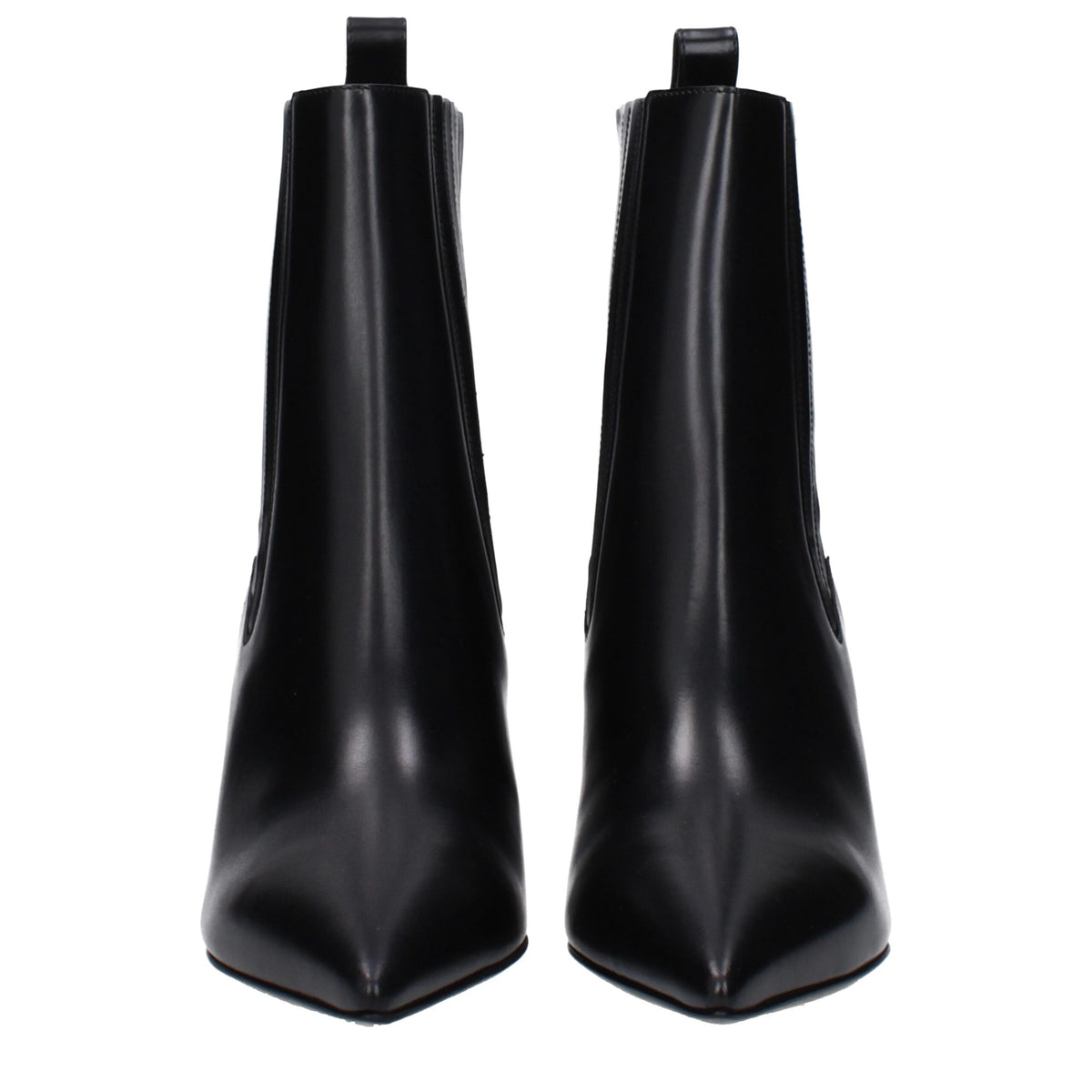 Bottines en cuir noir Valentino Garavani pour femmes