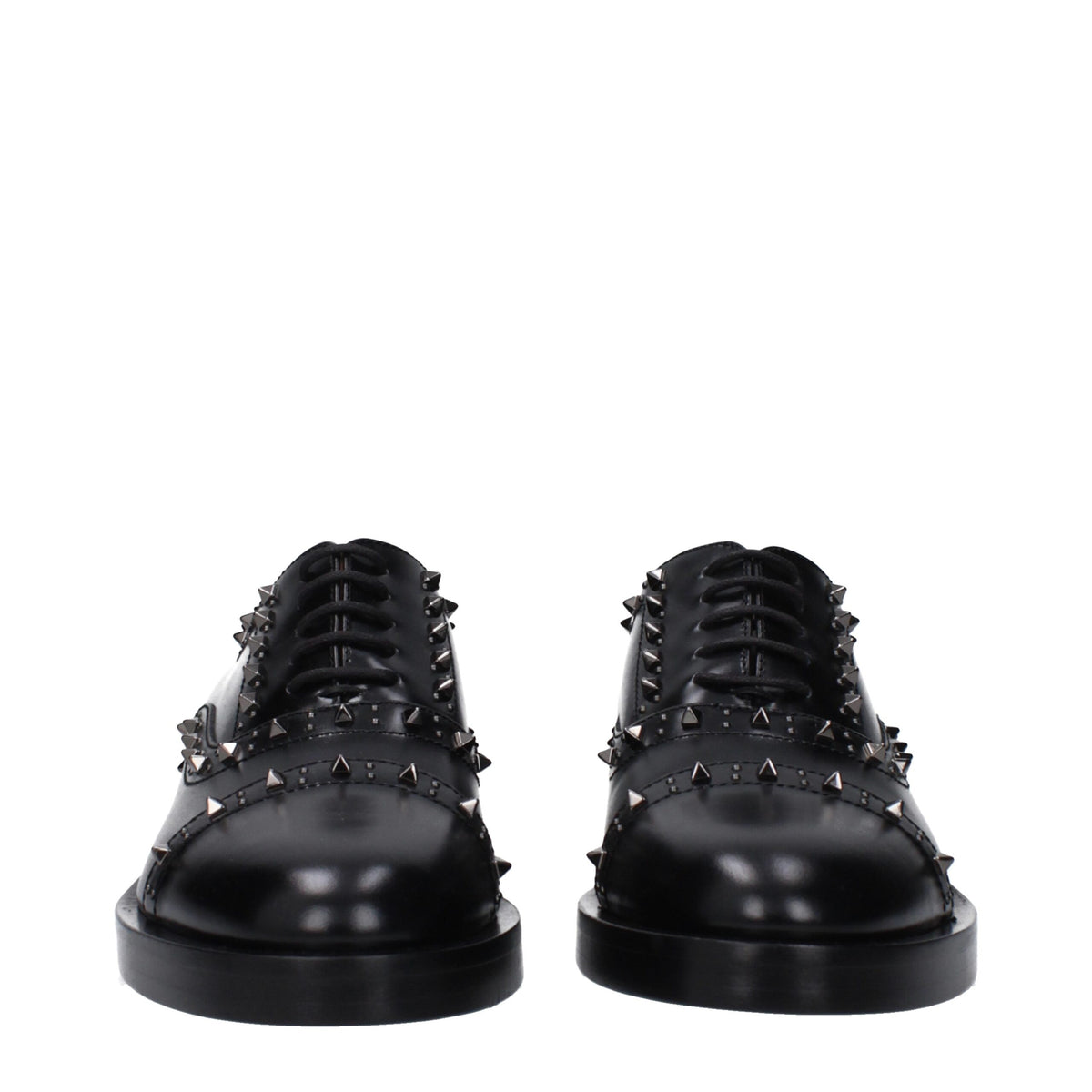 Valentino Garavani Oxfords et Derbies en Cuir Noir pour Femmes