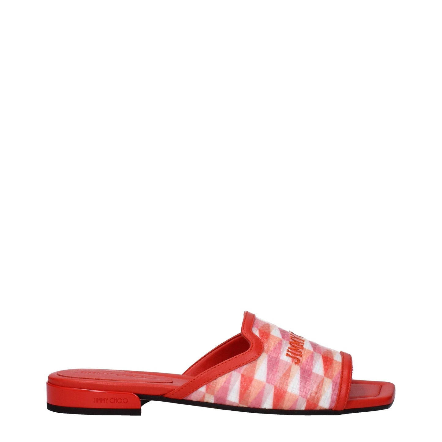 Jimmy Choo Oranje Slippers van Stof