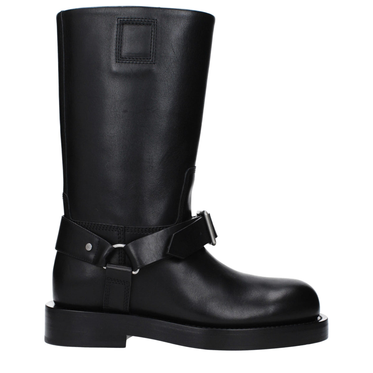 Burberry Black Leather Boots - Élégance et Confort