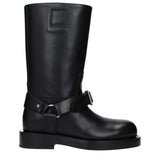 Burberry Black Leather Boots - Élégance et Confort