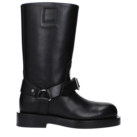 Burberry leren laarzen in zwart
