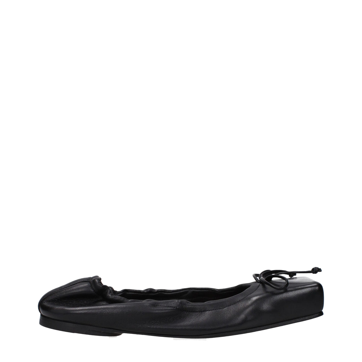 Jacquemus Black Leather Ballet Flats - Elegance and Comfort Combined