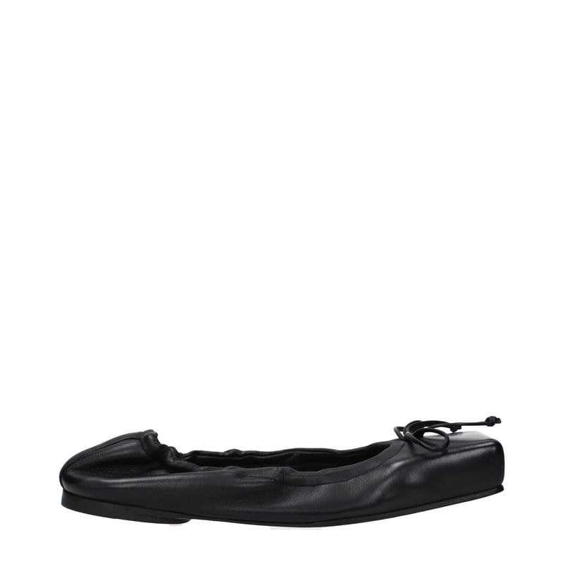 Jacquemus Black Leather Ballet Flats - Elegance and Comfort Combined