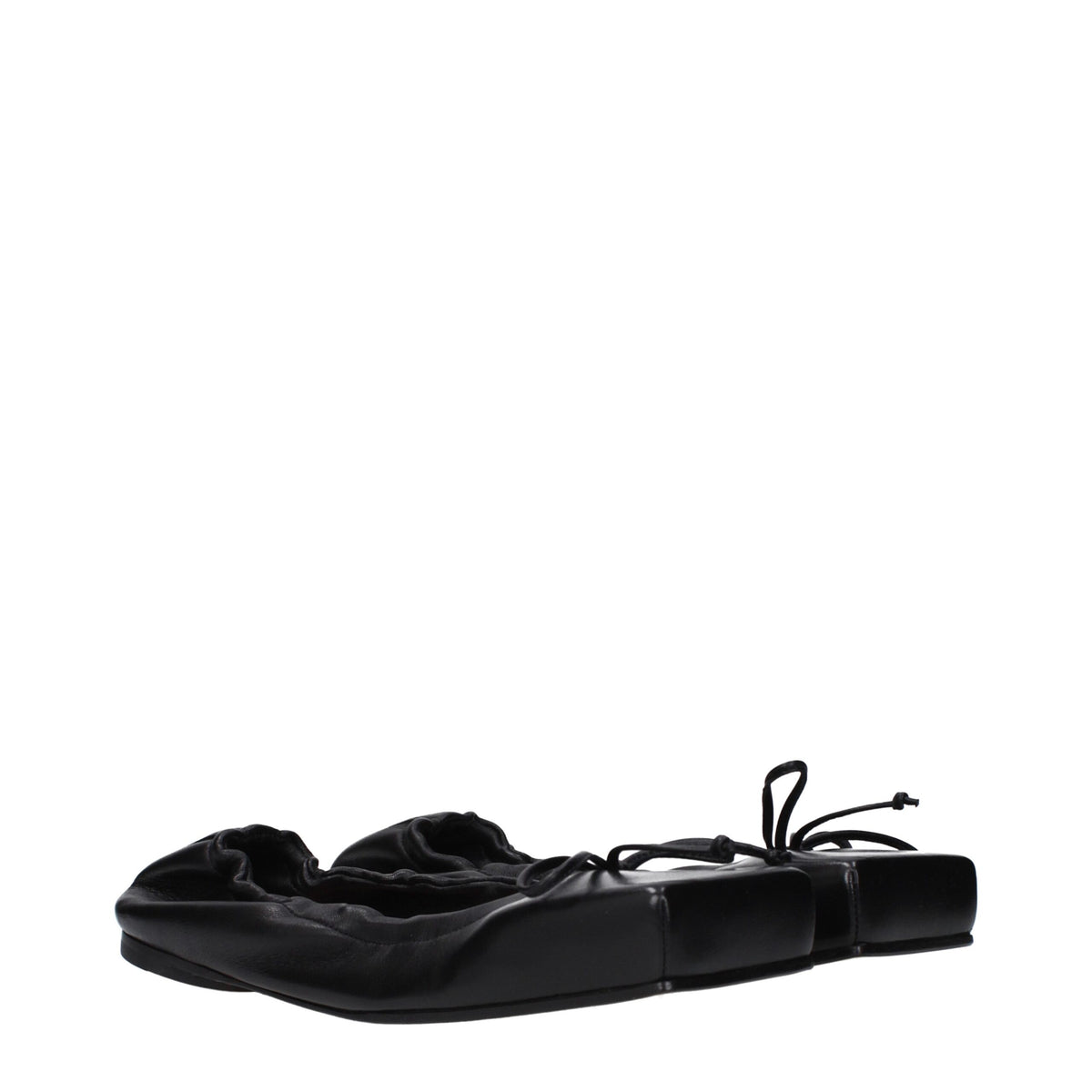 Jacquemus Black Leather Ballet Flats - Elegance and Comfort Combined