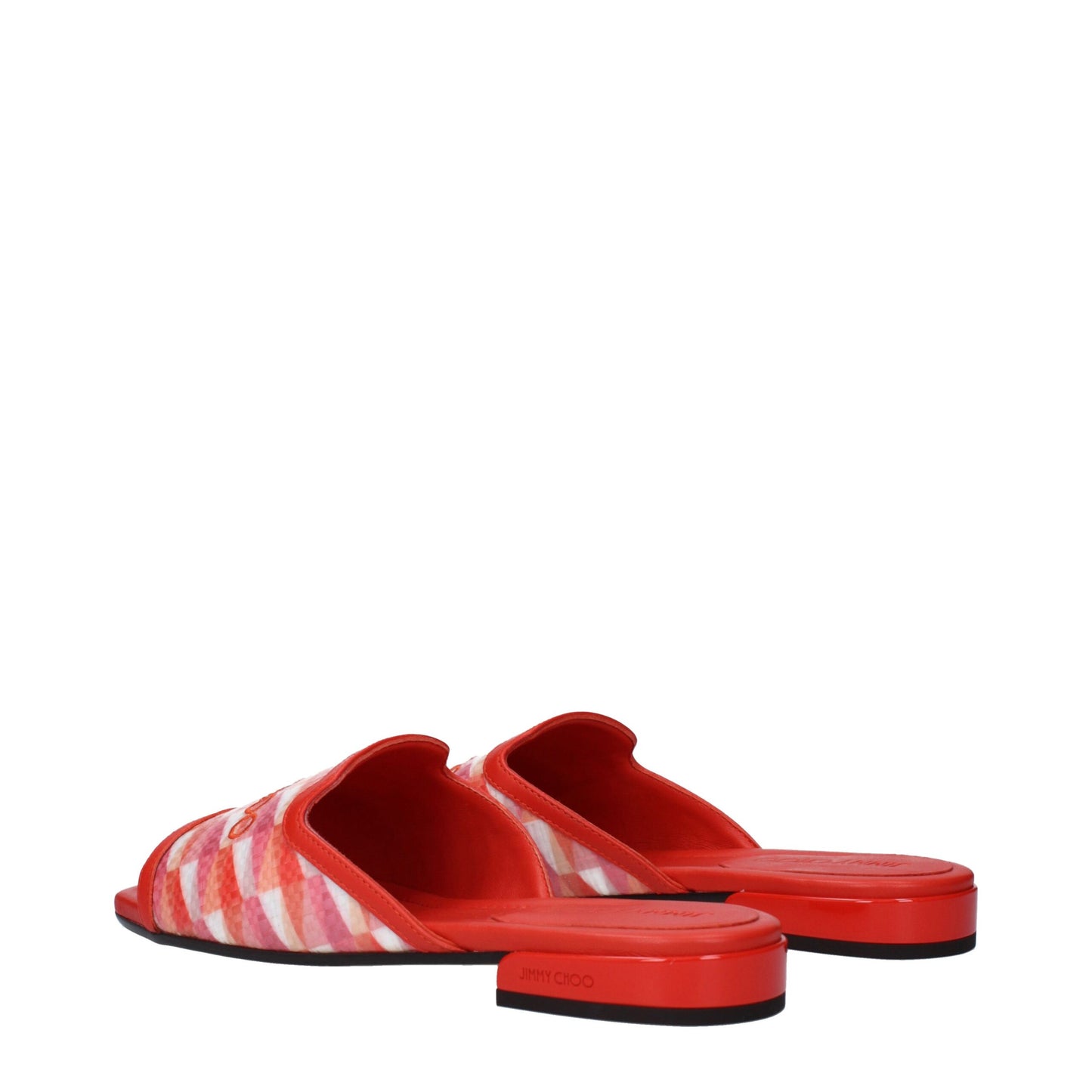 Jimmy Choo Oranje Slippers van Stof