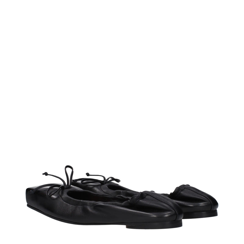 Jacquemus Black Leather Ballet Flats - Elegance and Comfort Combined