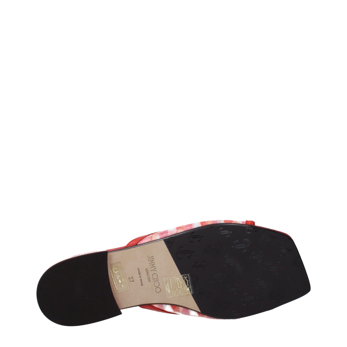 Jimmy Choo Oranje Slippers van Stof