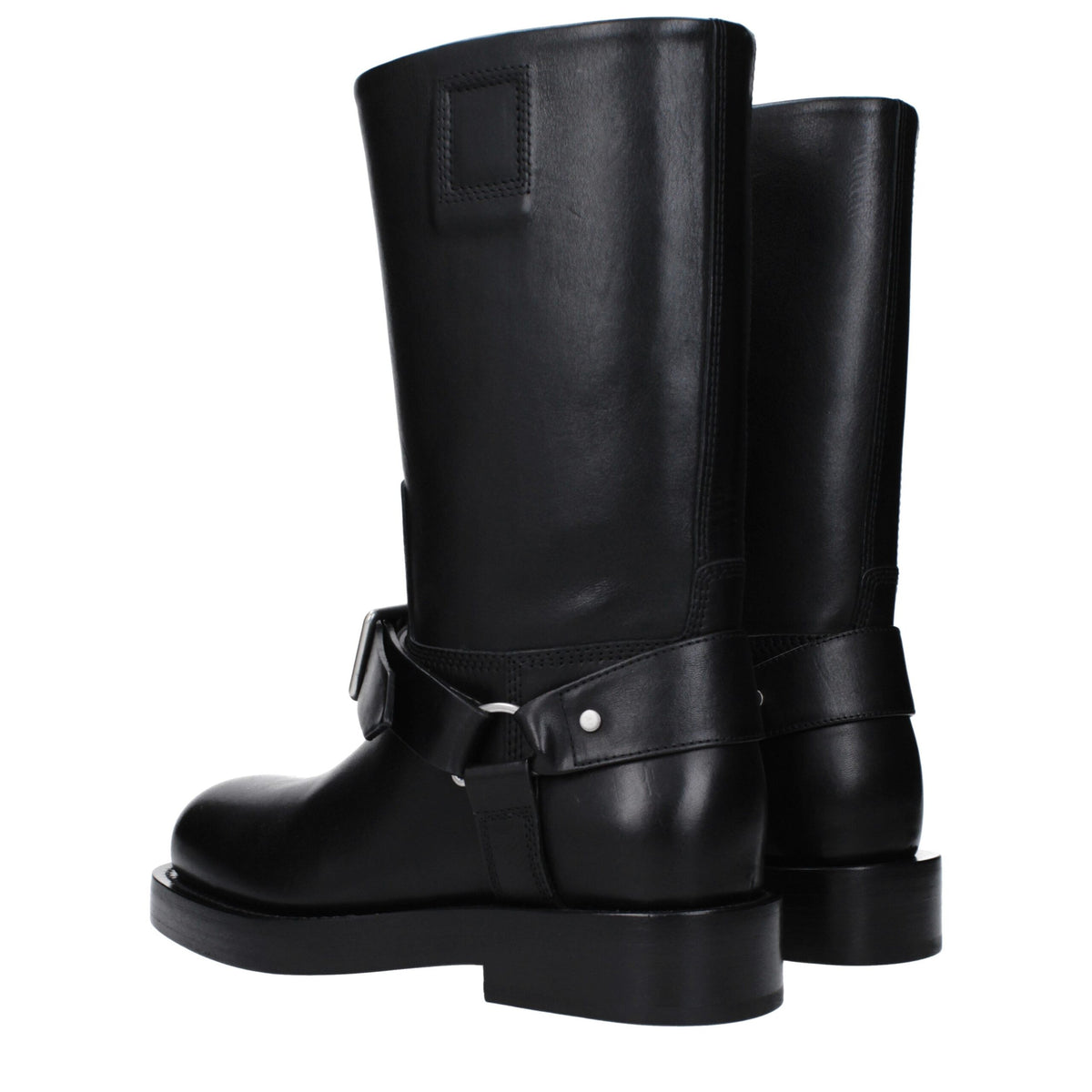 Burberry Black Leather Boots - Élégance et Confort