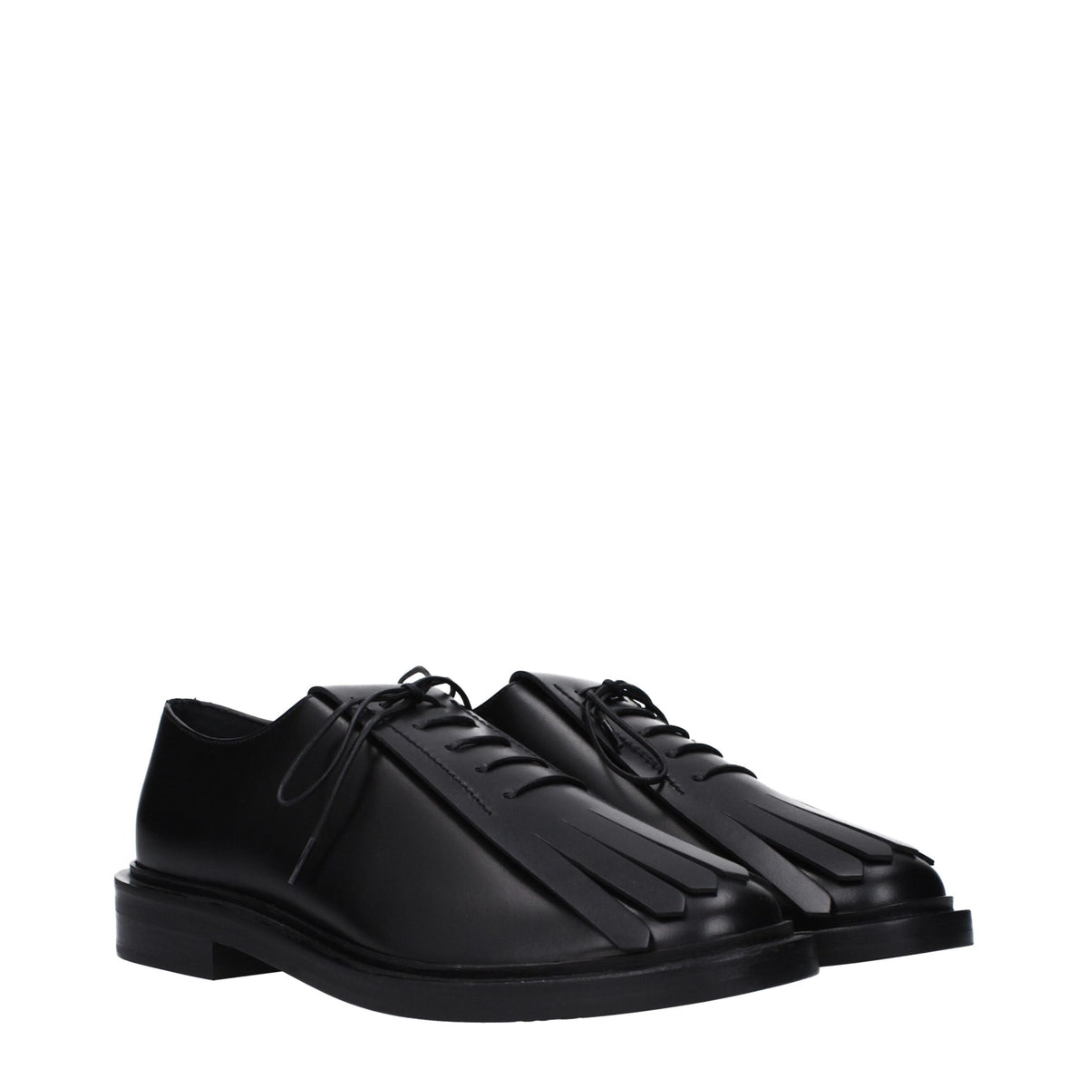 Max Mara Black Leather Oxfords and Derbies for Women