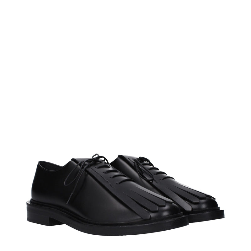 Max Mara Black Leather Oxfords and Derbies for Women